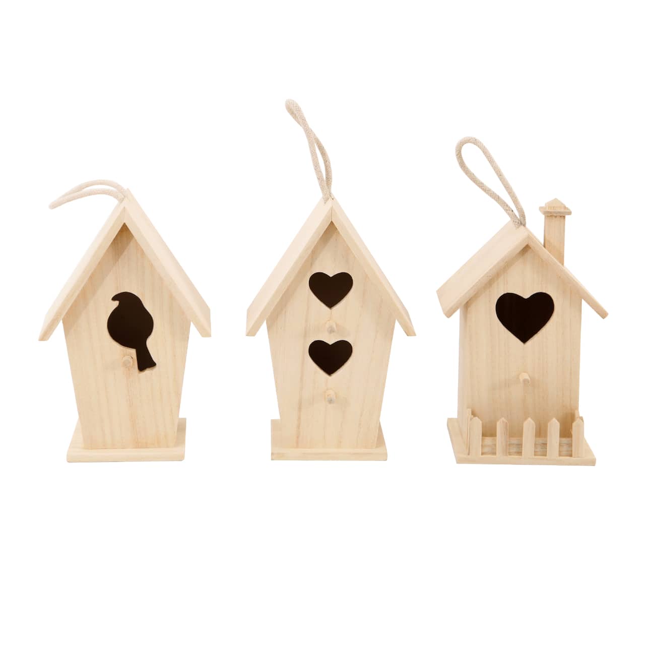 Assorted 8&#x22; Unfinished Wood Birdhouse by Make Market&#xAE;